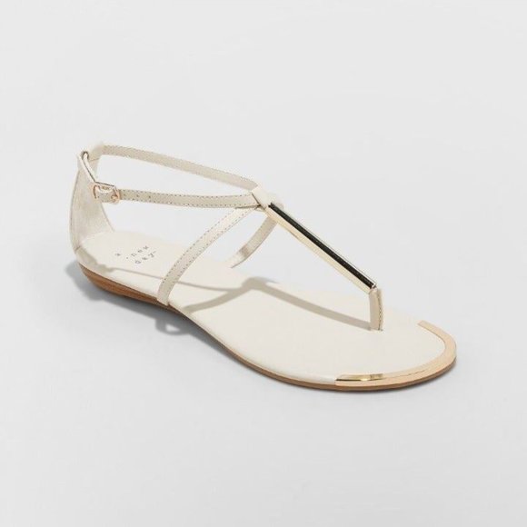a new day Shoes - A New Day T Strap Thong Sandals 8 Bone